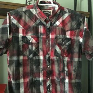 BKE snap front, short sleeve shirt